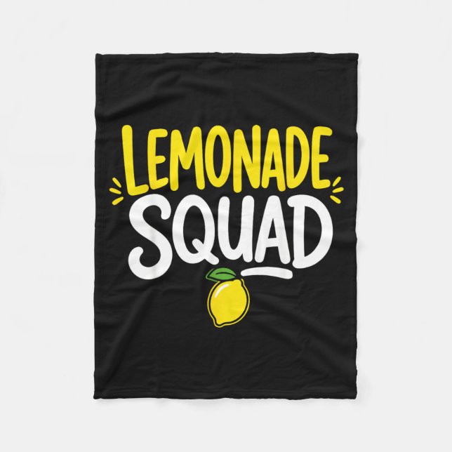Lemonade Stand Crew Lemonade Squad Fleece Blanket (Front)