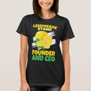 Lemonade Stand Founder And CEO   Lemon Lover Squad T-Shirt