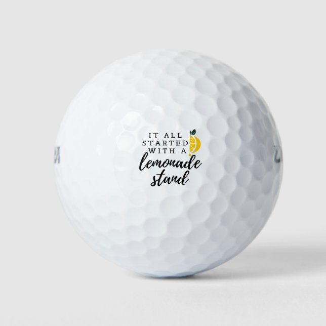 lemonade-stand golf balls (Front)