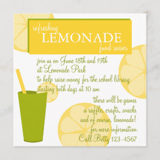 Lemonade Stand Invitation