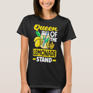 Lemonade Stand Lemon Juice Store Queen Of The Lemo T-Shirt