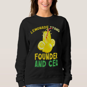 Lemonade Stand Lemon  Squad Sweatshirt