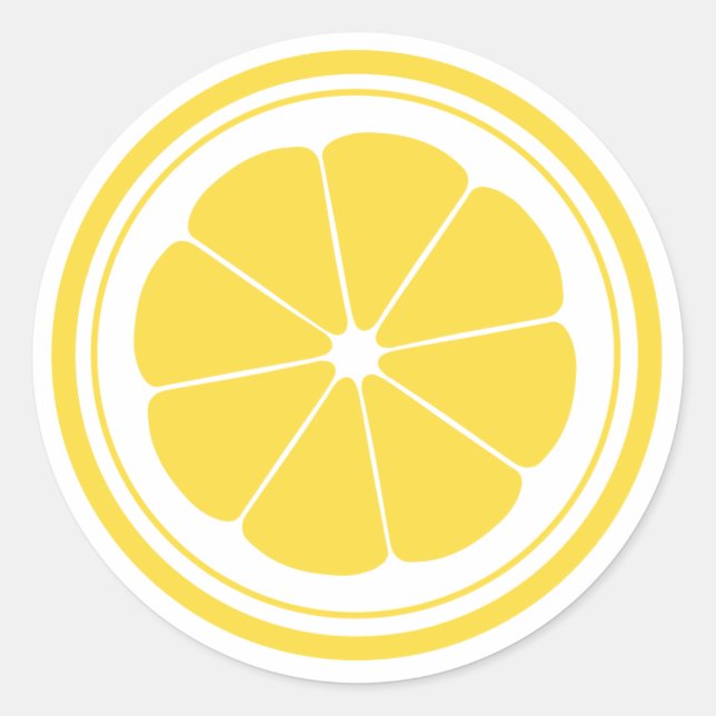 Lemonade Stand Lemon Stickers (Front)
