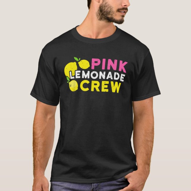 Lemonade Stand Pink Lemonade Crew Summer Fruit Lem T-Shirt (Front)