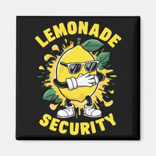 Lemonade Stand Security Boss Summer Parties Lemon Magnet