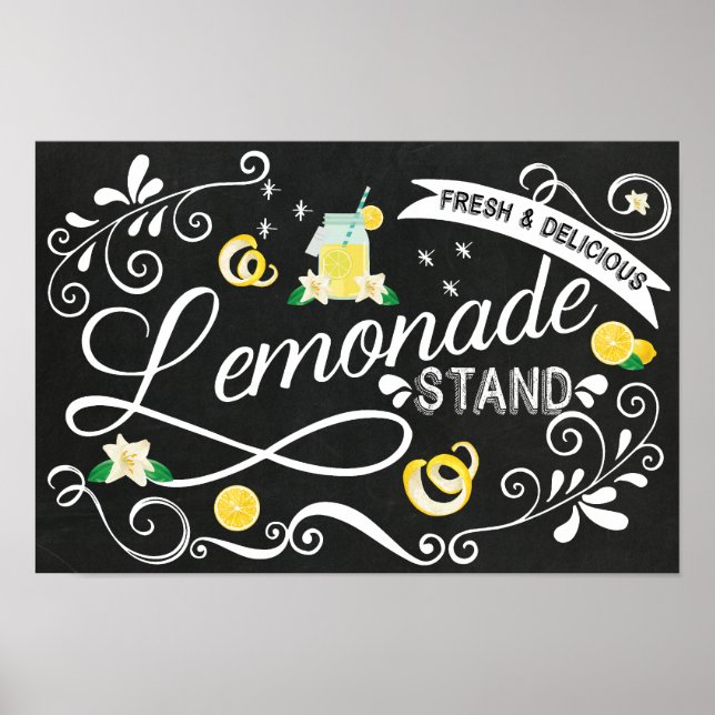 Lemonade Stand Wall Art - Event Sign (Front)