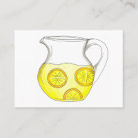 Lemonade Stand Yellow Lemon Ade Pitcher