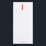 Lemonade Whimsical Summer Fun Personalized To-Do Magnetic Notepad<br><div class="desc">Add a bit of summer to this magnetic notepad featuring a glass of pink lemonade with a lemon and striped straw and personalized with a name or text of your choice. Perfect for to-dos,  grocery lists and more. Part of a collection from Parcel Studios.</div>