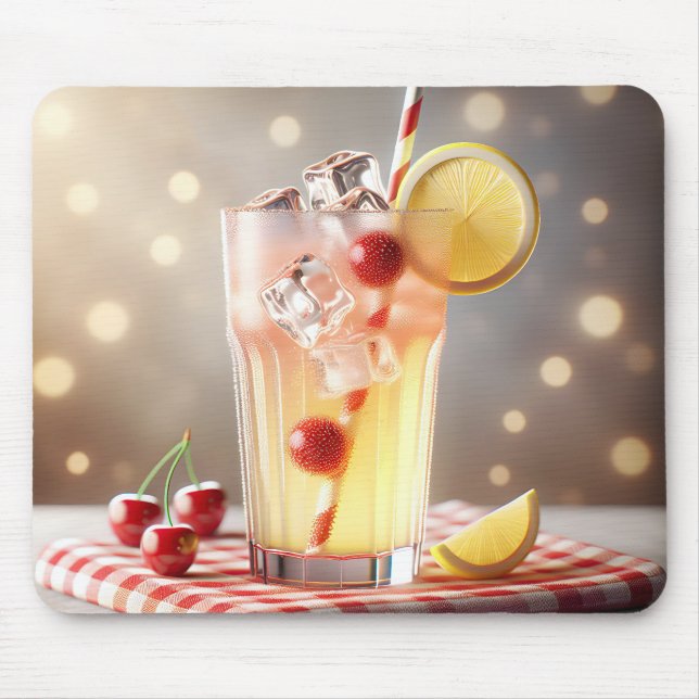 Lemonade With Cherries Mouse Pad (Front)