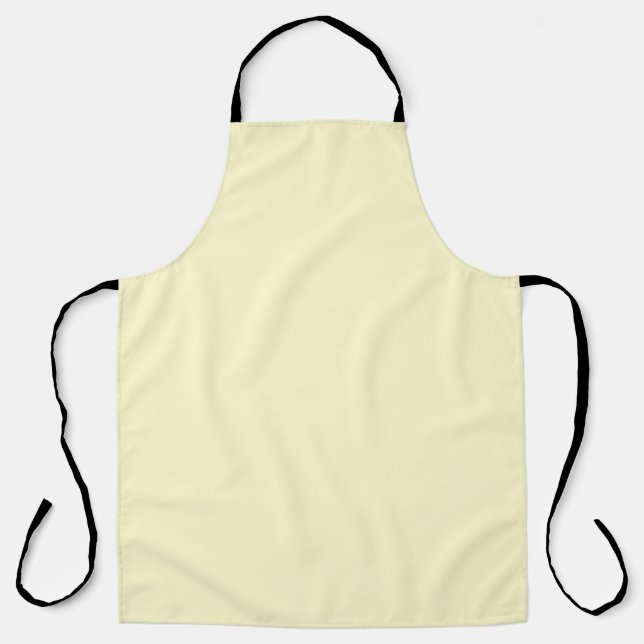 Lemonade Yellow Solid Colour | Classic Elegant Apron (Front)