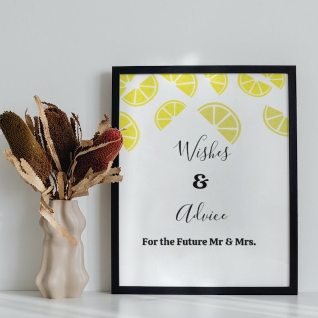 Lemonbridal shower guess advice & advice poster (Creator Uploaded)