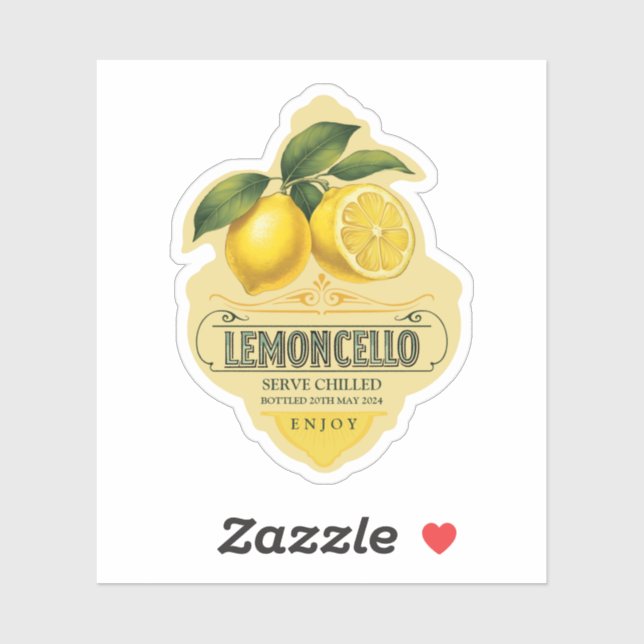 Lemoncello Vinyl Sticker (Feuille)