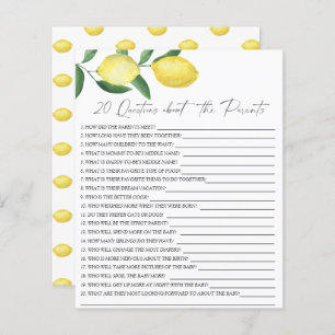 Lemons - 20 questions about the Parents