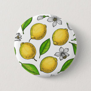Lemons 2 Inch Round Button