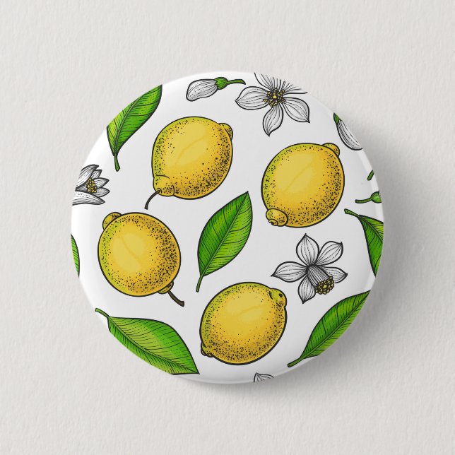 Lemons 2 Inch Round Button (Front)