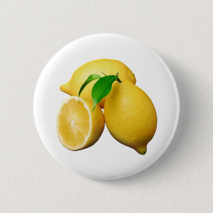 Lemons 2 Inch Round Button