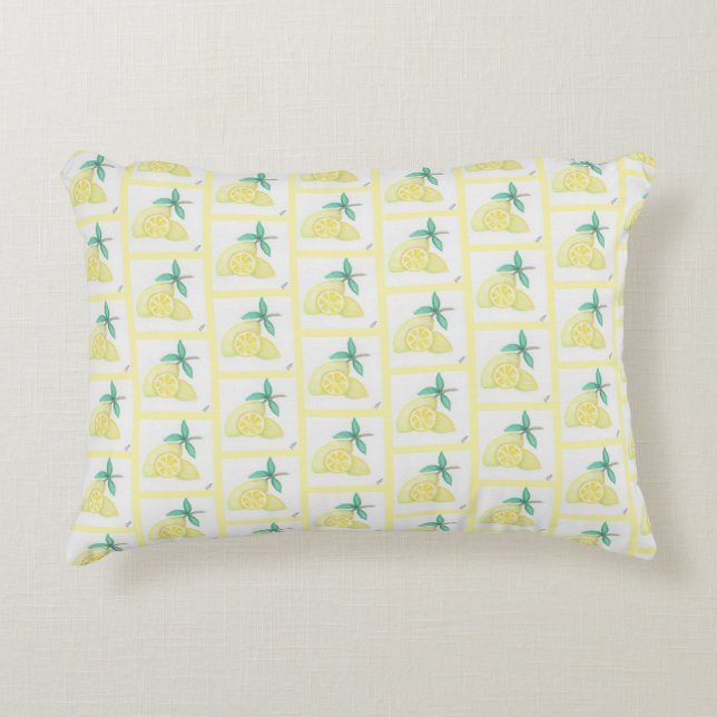 Lemons Accent Pillow (Front)