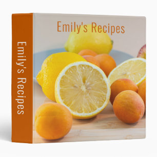 Lemons And Apricots Food Photography Recipe Binder