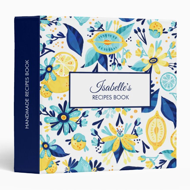 Lemons And Flowers  Binder (Front/Spine)