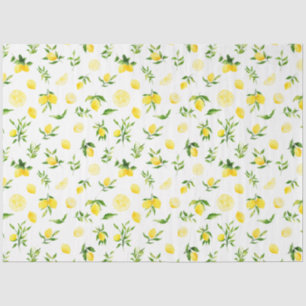 Lemons and Foliage Pattern Tissue Paper