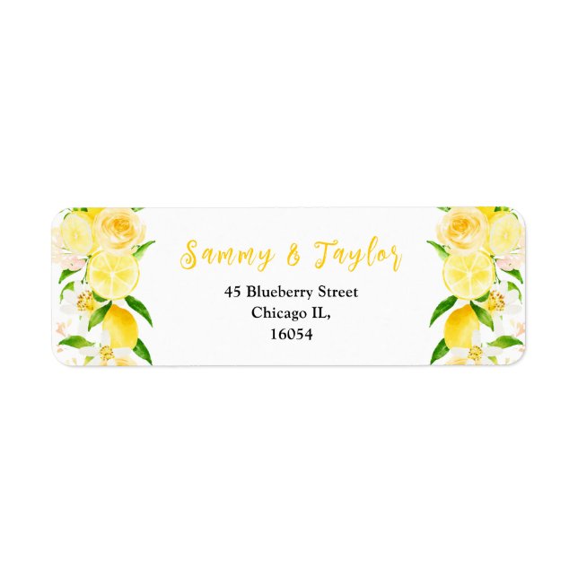 Lemons and Foliage Wedding (Front)