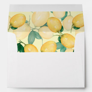 Lemons and Greenery Envelopes 5 x 7