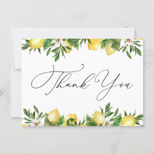 Lemons and Greenery Thank You