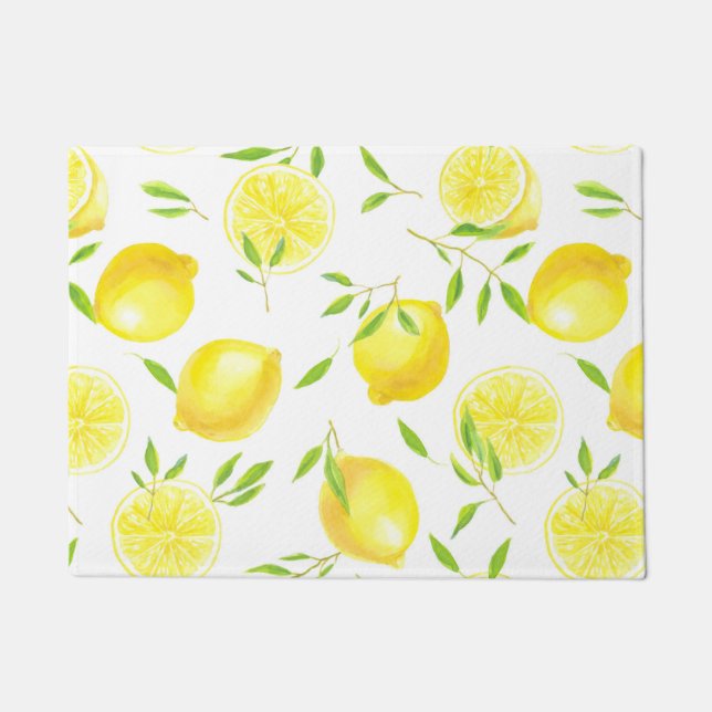 Lemons and leaves doormat (Front)