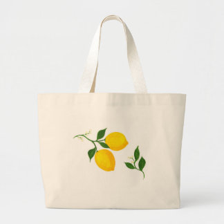 Lemons and Leaves tote bag