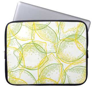 Lemons and Limes: Fresh Pattern. Laptop Sleeve