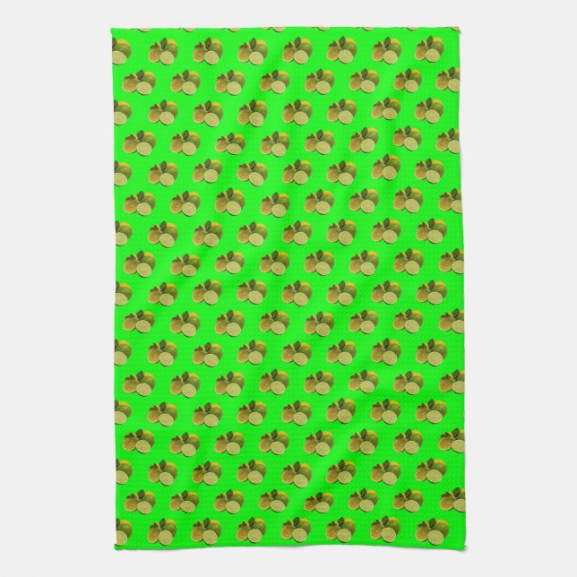 Lemons and Limes Kitchen Towel (Vertical)