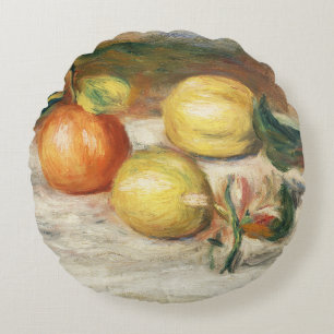 Lemons and Orange (Citrons et orange) (1913) Round Pillow