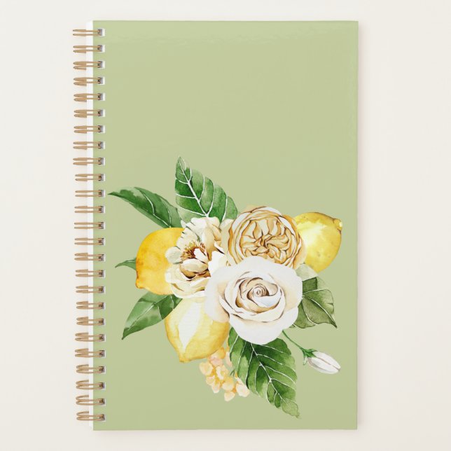 Lemons and roses planner (Front)