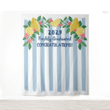 Lemons Arch Blue Stripes Freshly Graduated