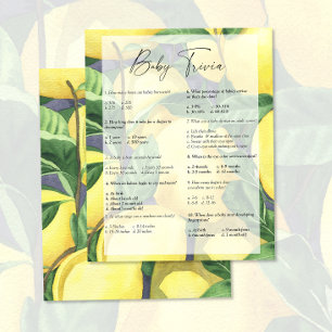 Lemons - Baby Trivia   Baby Shower Game