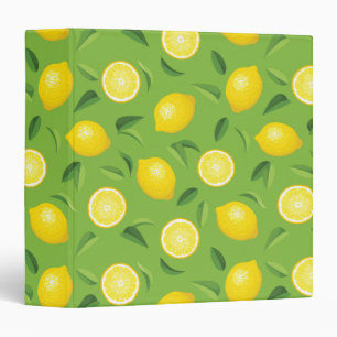 Lemons Background Pattern Binder
