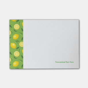 Lemons Background Pattern Post-it Notes