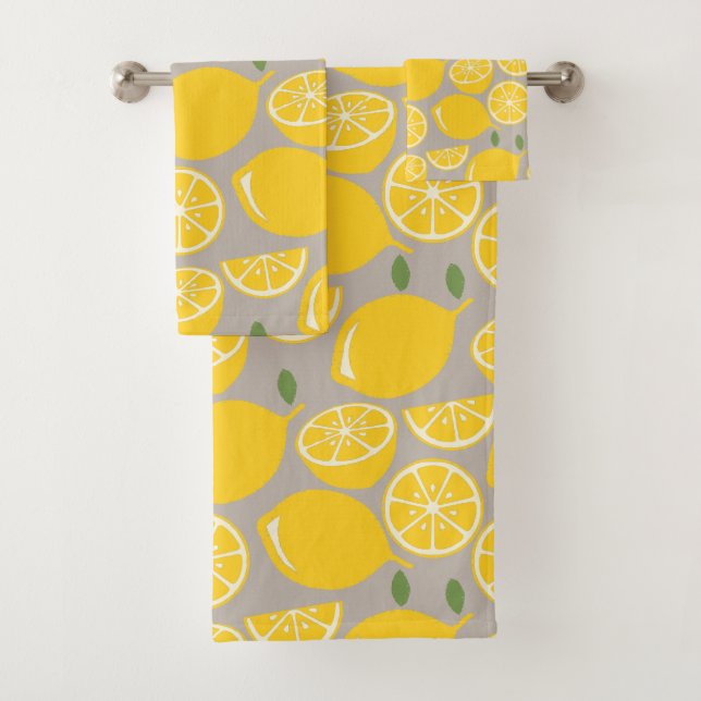 Lemons Bath Towel Set (Insitu)