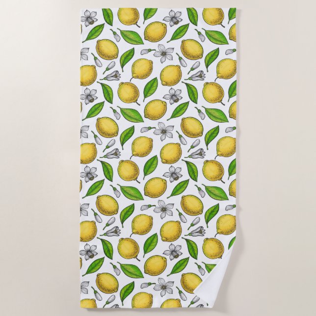 Lemons Beach Towel (Front)