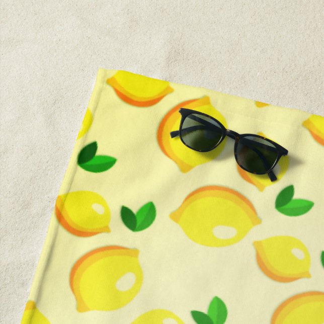 Lemons Beach Towel (In Situ)