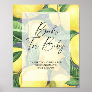 Lemons - books for baby poster