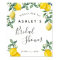 Lemons Bridal Shower welcome sign