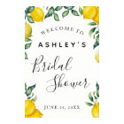 Lemons Bridal Shower welcome sign