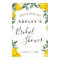 Lemons Bridal Shower welcome sign