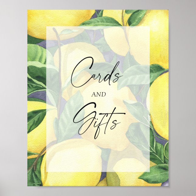 LEMONS - CARDS AND GIFTS Poster (Front)