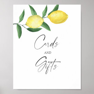LEMONS - CARDS AND GIFTS Poster