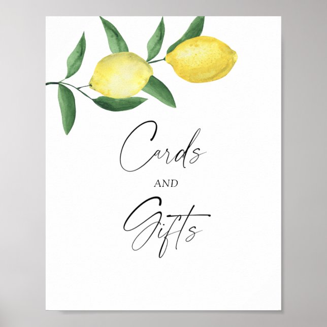 LEMONS - CARDS AND GIFTS Poster (Front)