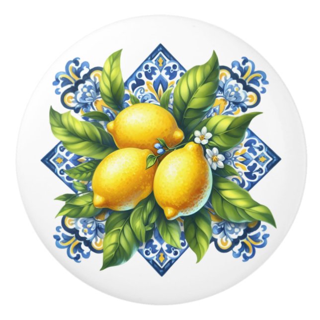 Lemons Ceramic Knob (Front)