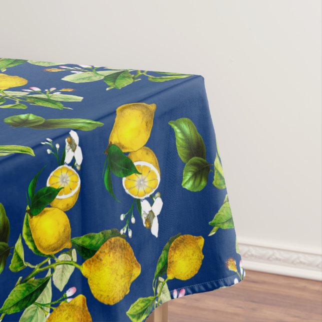 Lemons,citrus,mediterranean art      tablecloth (In Situ)