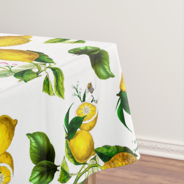 Lemons,citrus,mediterranean art tablecloth (In Situ)
